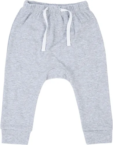 Vista 3 de SOBOWO Paquete de 3 pantalones deportivos para bebé recién nacido, harén de algodón, para niños y niñas, 0-3T entrelazados, 195 GSM