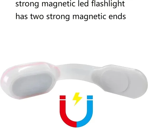 Vista 4 de Linterna de emergencia ligera para enfermera, manos libres, linternas LED con clip, adecuada para caminar, correr, mascotas, actividades al aire Azul