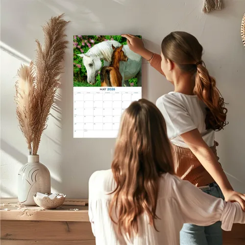 Vista 530 de Calendario de grises africanos 2025 2026 – Planificador mensual de pared de aves africanas – 12 x 18 pulgadas (abierto), calendario de pared
