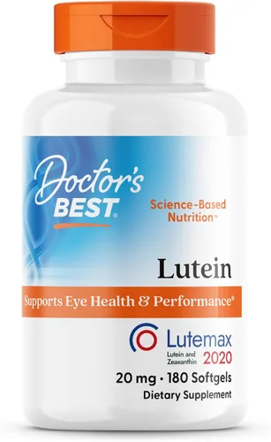 Vista 7 de Doctor's Best Suplemento de luteína de 20 mg con zeaxantina - Luteína para los ojos, vitaminas para la salud ocular para hombres y mujeres, apoyo a