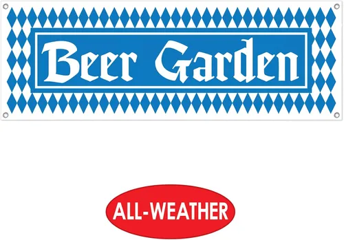 Vista 3 de Cartel de jardín de cerveza Banner Party Accesorio (1 unidad) (1/Pkg)