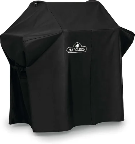 Vista 2 de Napoleon Cubierta de parrilla para la serie Rogue 425 - Negro, resistente al agua, protección UV, rejillas de ventilación, cierre de gancho y bucle