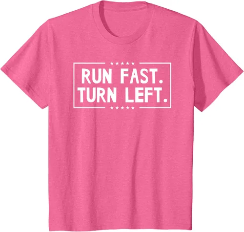 Vista 38 de Run Fast Turn Left - Camiseta para correr de pista y campo