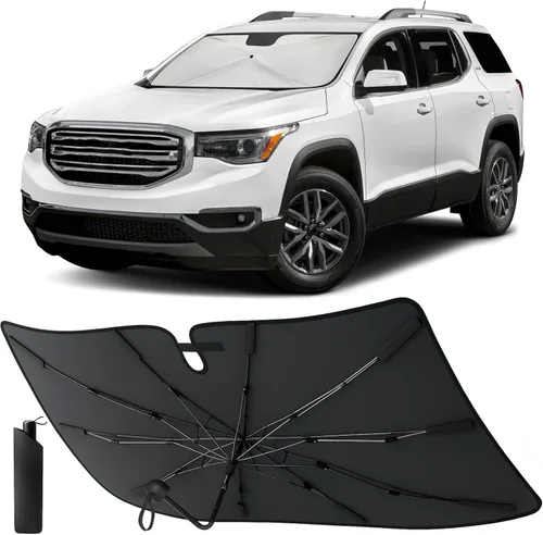Vista 25 de EcoNour Parasol plegable para parabrisas de Mazda 3 2014-2016 2017 2018, parasol para ventana delantera de automóvil, protección UV, bloqueador
