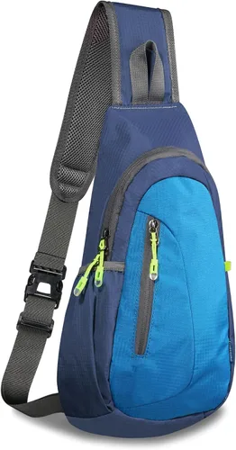 Vista 22 de TITECOUGO Bolso bandolera pequeño, mochila cruzada ligera para hombres y mujeres, bolsa de hombro para deportes y exteriores