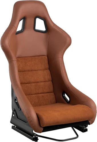 Vista 9 de Tamaño L Pieza De Asiento De Carreras Con Respaldo De Fibra De Vidrio Fuerte Universal Para Coches Tela Negra Costura De Diamante Blanca Con