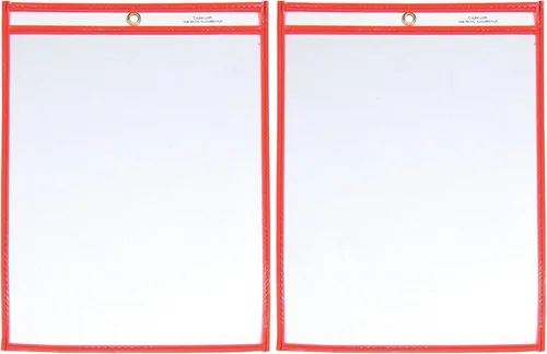 Vista 11 de C-Line sobres estuches para boletos de compra con cosido de neón, 9 x 12 pulgadas, Azul