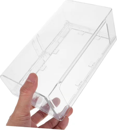 Vista 3 de 1 tapa adhesiva de doble posición para baño y sala de estar para enchufes eléctricos, fácil de instalar y quitar