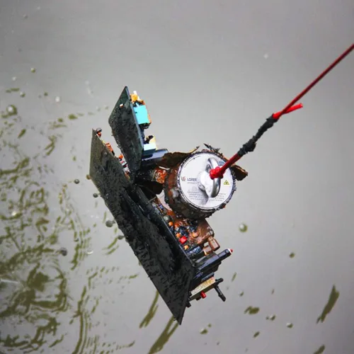 Vista 5 de Loreso - Mosquetón de cuerda de pesca con imán fuerte, cuerda de campamento – Cuerda multiusos resistente de 1200 libras, línea de poliéster