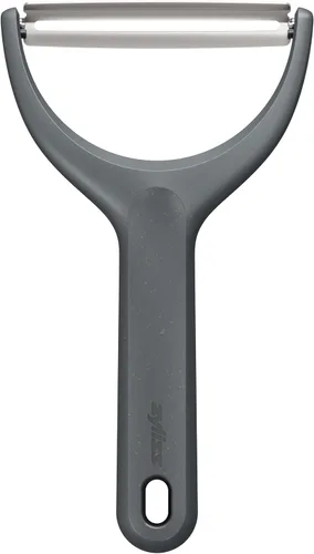 Vista 22 de Zyliss Julienne Y Peeler - Hoja de acero inoxidable ultra afilada para zanahorias, calabacines y papas, agarre ergonómico de paja de trigo, cortador