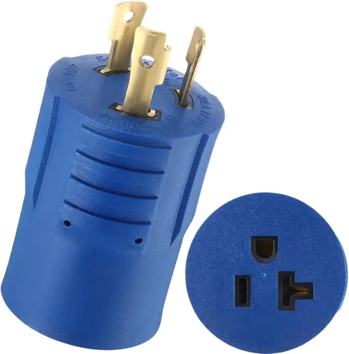 Vista 11 de Kanayu Adaptador para Generador y Soldador Compatible con NEMA L14-30P a L6-30R, Enchufe Macho de 4 Clavijas de 30A a Receptáculo Hembra de Bloqueo