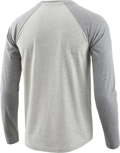 Vista 4 de HARBETH Camiseta de manga larga para hombre, estilo casual, vintage, ajustada, deportiva, gimnasio, entrenamiento, béisbol, senderismo