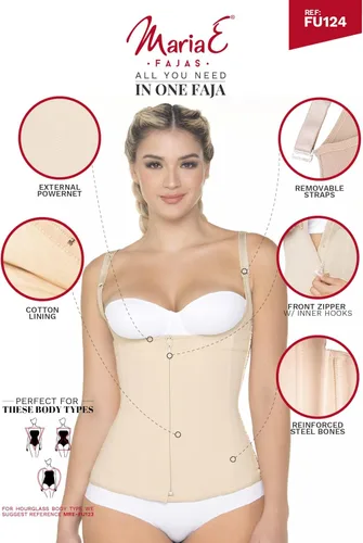 Vista 4 de MARIAE - Body de compresión firme para mujer Fajas Colombianas