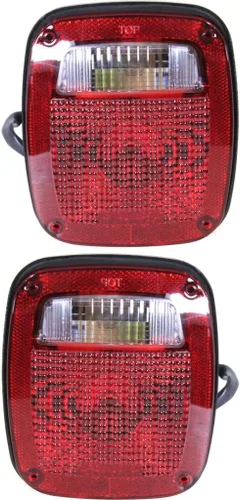 Vista 8 de Para Jeep Wrangler TJ Conjunto de luz trasera 1998-2006 lado del conductor CH2800161 56018649AD