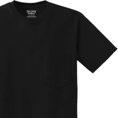 Vista 7 de Gildan DryBlend - Camisetas de trabajo para hombre con bolsillo, 2
