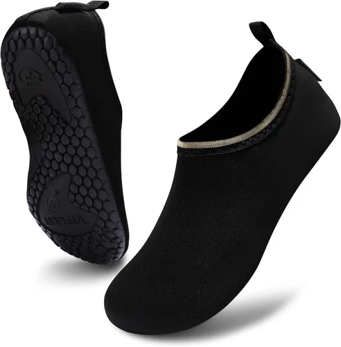 Vista 2 de VIFUUR - Zapatos para deportes acuáticos, calcetines acuáticos, de secado rápido, para yoga, dan la sensación de andar descalzo, sin cordones