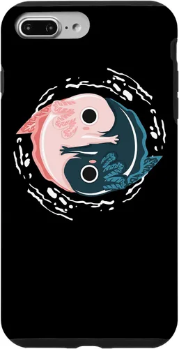 Vista 9 de iPhone 15 Yin Yang Axolotl Zen Meditation Axolotls Yoga Mindfulness Case