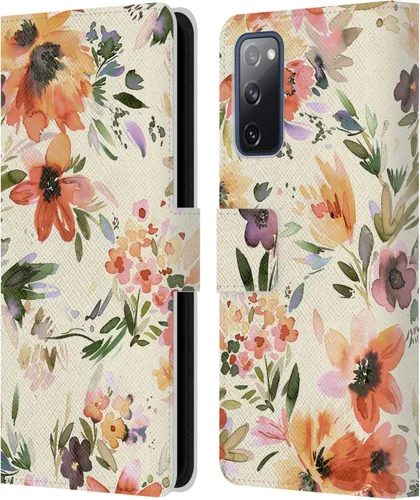 Vista 72 de Head Case Designs Officially Licensed Ninola Butterfly Nature Spring Floral Leather Wallet Case Compatible with Samsung Galaxy A07 4G