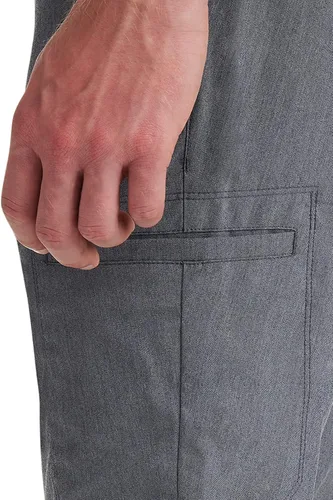 Vista 4 de Healing Hands Mens Scrub Pant 6 Pocket Purple Label 9300 Daniel Elastic Waist Drawstring Scrubs Pant