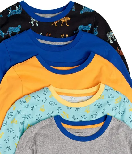 Vista 2 de Tienda Essentials Camisetas de manga larga para niños y niños pequeños multipacks