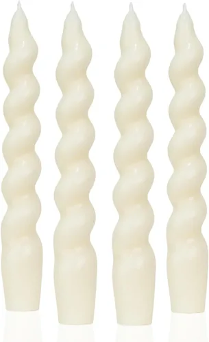 Vista 8 de MAITREYA Velas Cónicas de Color Crema Juego de 12 Velas para Decoración Bodas Fiestas Iglesia - Velas Sin Perfume Que No Gotean, 10 pulgadas