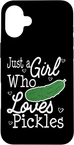Vista 23 de Pickles Just A Girl Who Loves Funny Case for iPhone 16