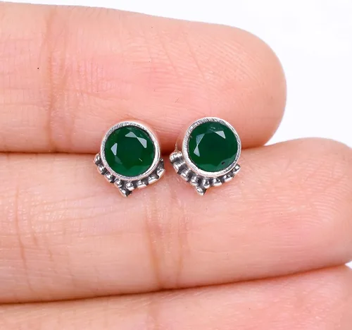 Vista 37 de Round Gemstone Stud Design 2