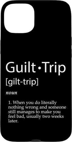 Vista 9 de Guilt Trip Definition Sarcastic Joke for Mean Adult Parents Case for iPhone 17