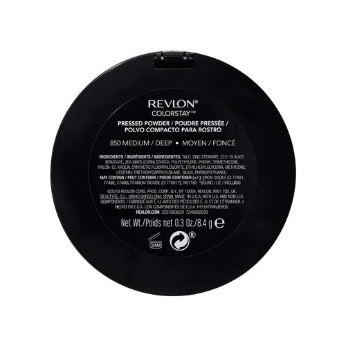 Vista 5 de Revlon ColorStay Polvo prensado con SoftFlex, 820 Light, 0.3 onzas, individual 850 Medio Profundo
