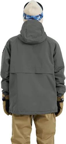Vista 2 de Actleis Chaqueta de snowboard impermeable para hombre, abrigo de nieve de esquí cálido y resistente al viento con capucha