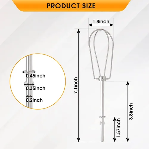 Vista 2 de Accesorios para batidoras de mano para KitchenAid W10490648, KHM5APWH7, PS4082859