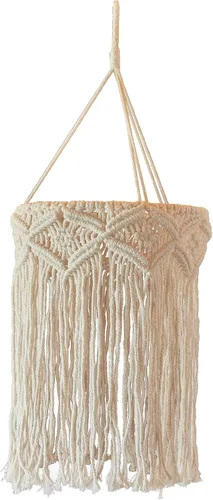 Vista 4 de Ginger Ray Lámpara de araña de macramé hecha a mano para bodas, fiestas o decoración del hogar