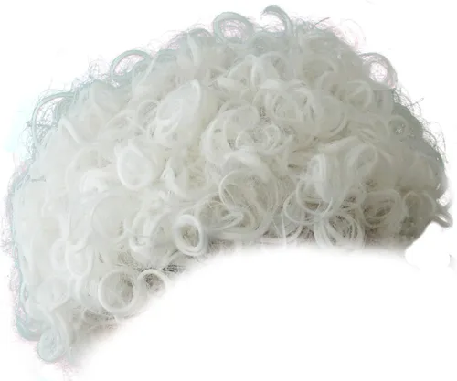 Vista 5 de Vibe - Conjunto de disfraz de peluca de anciana, peluca de cabello gris con collar de perlas, gafas, accesorios de cadena de vidrio, 5 piezas