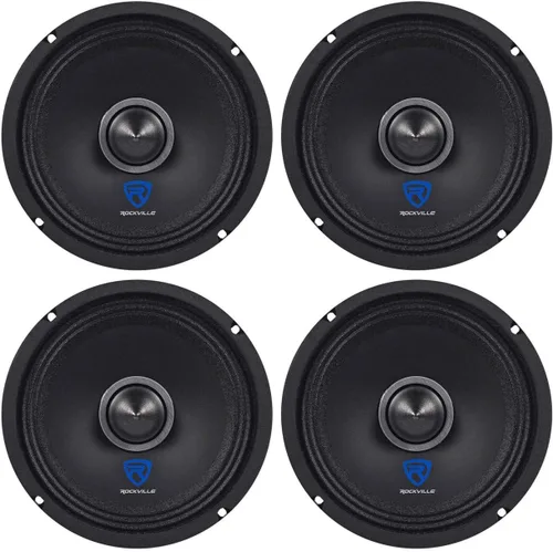 Vista 14 de Rockville RXM64 6.5 "150w 4 ohmios controlador de bajos medios altavoz de audio para coche de rango medio