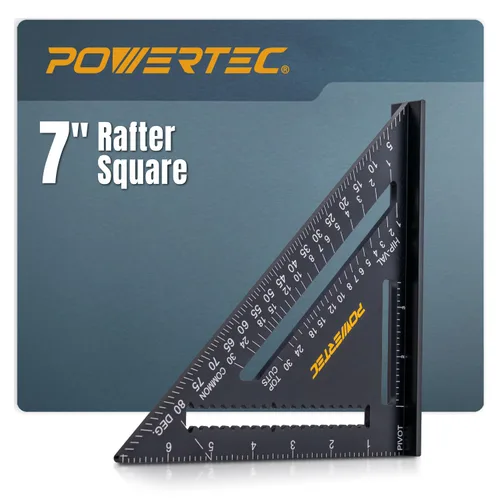 Vista 9 de POWERTEC Regla T de Marcado de Precisión de 6 Pulgadas, Regla T con Lápiz para Medir, Trazar, Establecer Altura de Brocas, Herramientas de Marcado