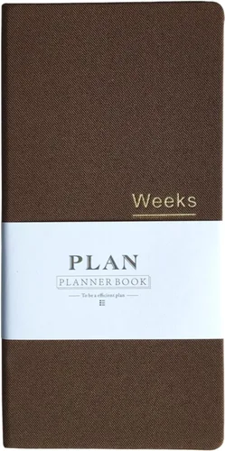 Vista 14 de Agenda semanal de bolsillo sin fecha, organizador de horarios, agenda anual, mes, semana, planificador, A6, cuadernos