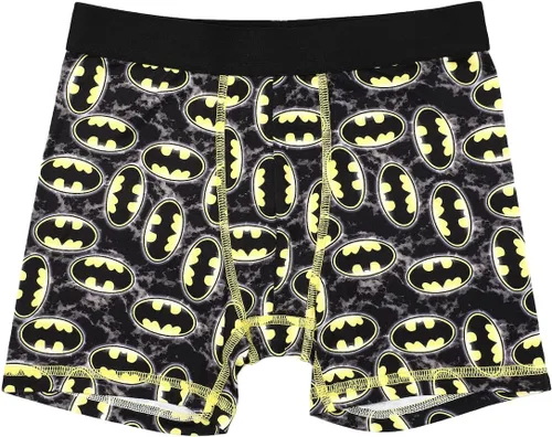 Vista 5 de Bioworld DC Comics Batman Boxers Bat Logo Paquete de 5 calzoncillos para niños