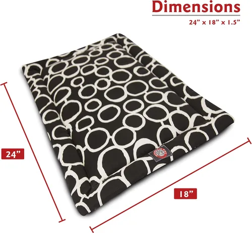 Vista 2 de Majestic Pet Products - Tapete para cama de perro Fusion Black de 24 pulgadas