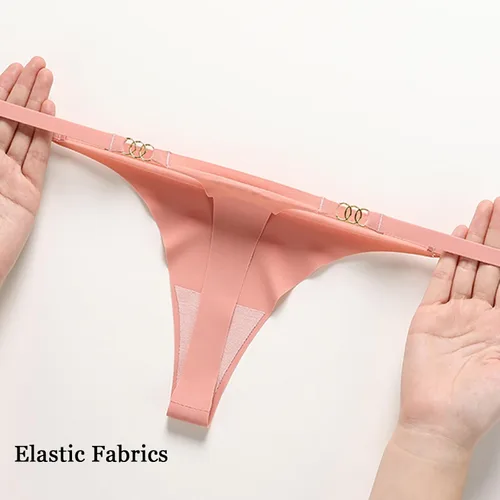 Vista 5 de Banamic Tangas sin costuras para mujer, tanga, ropa interior invisible, bragas para mujer