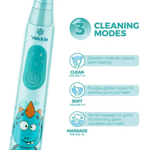 Vista 3 de Vekkia - Cepillos de dientes eléctricos para niños