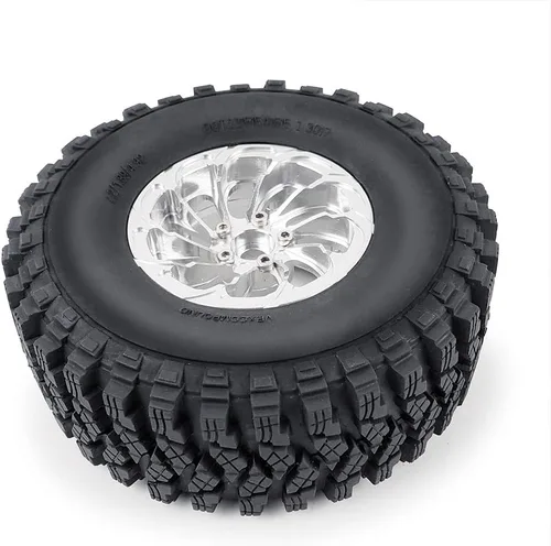 Vista 6 de 4pcs 2.2'' neumáticos de goma con espuma para 1/10 RC Axial Wraith 90048 RR10 Neumáticos OD 4.921 in, Pieza de actualización RC Crawler