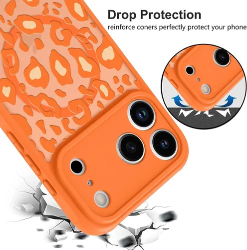 Vista 63 de KANGHAR - Funda compatible con iPhone 11, diseño de leopardo negro, textura de neumático antideslizante, a prueba de golpes, funda protectora
