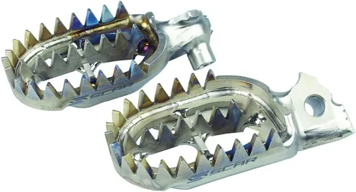 Vista 11 de SCAR - Estribos de Titanio Compatibles con KTM SX SXF XC XCF 16-22 EXC EXCF 17-23 XCW XCFW TPI 85 125 150 250 300 350 450 Husqvarna TC FC TX FX