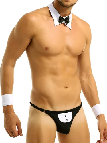 Vista 4 de Yihuimin Traje de cosplay de caballero de 3 piezas para hombre con corbatín y brazaletes