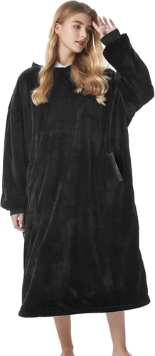 Vista 16 de Felicigeely Blanket Hoodie Wearable Blanket Sweatshirt Oversized Hooded Blanket Sweater Gift for Women
