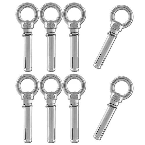 Vista 10 de Perno de ojo de acero inoxidable para pared, hormigón, ladrillo de anclaje, pernos de expansión de anillo, tornillo de ojo de anclaje resistente 4