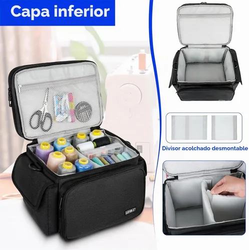 Vista 4 de LEFOR·Z Bolsa organizadora de suministros de costura pequeña
