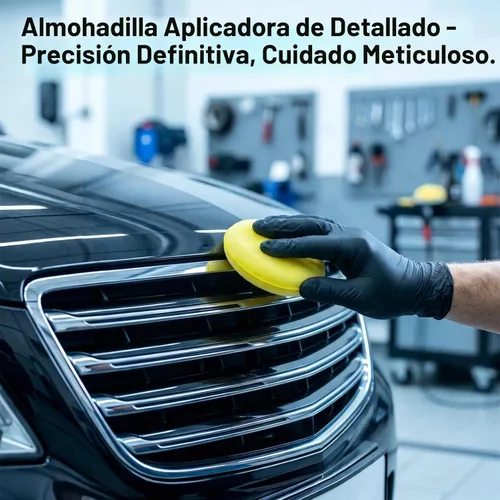 Vista 8 de PSLER Almohadillas aplicadoras de espuma – Almohadilla aplicadora de cera de coche de espuma para detallar, esponjas de pulido redondas de 4