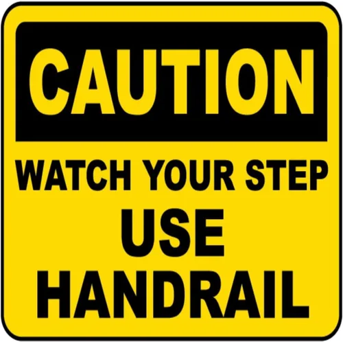 Vista 7 de Caution Watch Your Step 4 Metal Sign - 12 x 12 Inch Funny Tin Sign Retro Wall Decor For Home, Bar, Kitchen, Garage