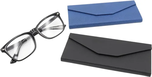 Vista 51 de Real Sic Funda para lentes de sol para hombres y mujeres, soporte magnético plegable para lentes de sol, inspirado en el color sólido